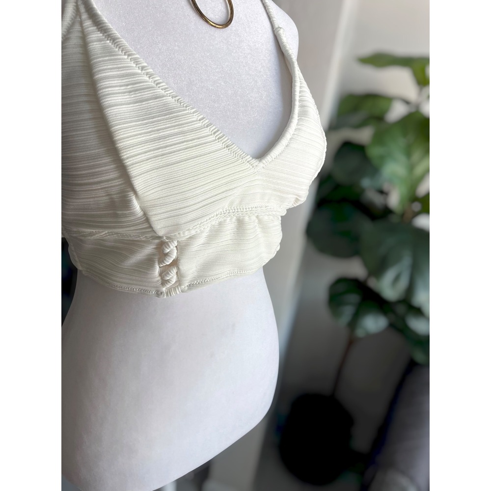 Jessica Simpson Size L Ribbed Bikini Top - Picture 5 of 8